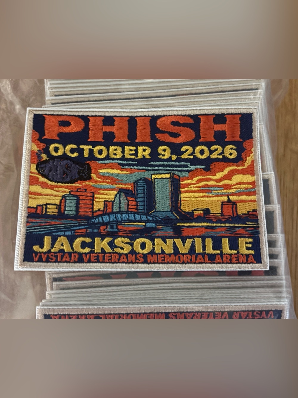 Phish Fall Tour 2026 Jacksonville Concert Trading Iron On Patch